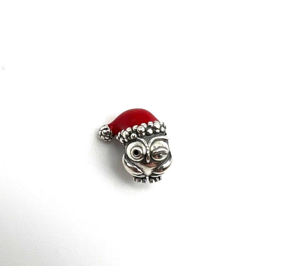 New Christmas Holiday Owl Charm for European Bracelet